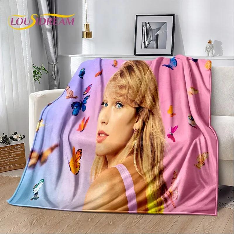 3D Sängerin Taylor-r Alison S-Swift Tay Weiche Flanelldecke für Betten Schlafzimmer Sofa Picknick, Überwurfdecke zum Zudecken Draußen Freizeit