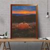 5D Diamond Painting Kit Autumn Pumpkin Sunset Full Drill Canvas Art DIY Rhinestone Craft for Modern Wall Decor