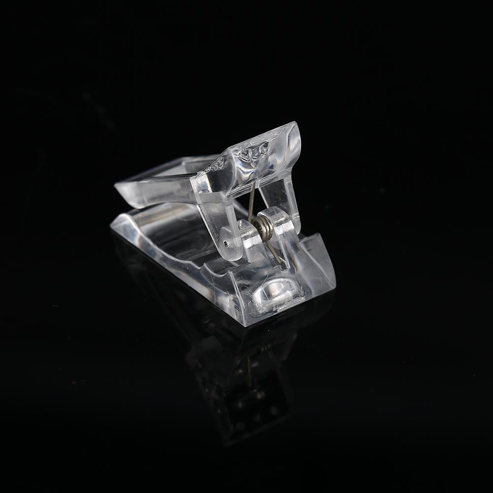 10pcs / Set Transparent Nail Tips Clips Poly Gel Quick Building Mold Clips Nail Gel Accessories