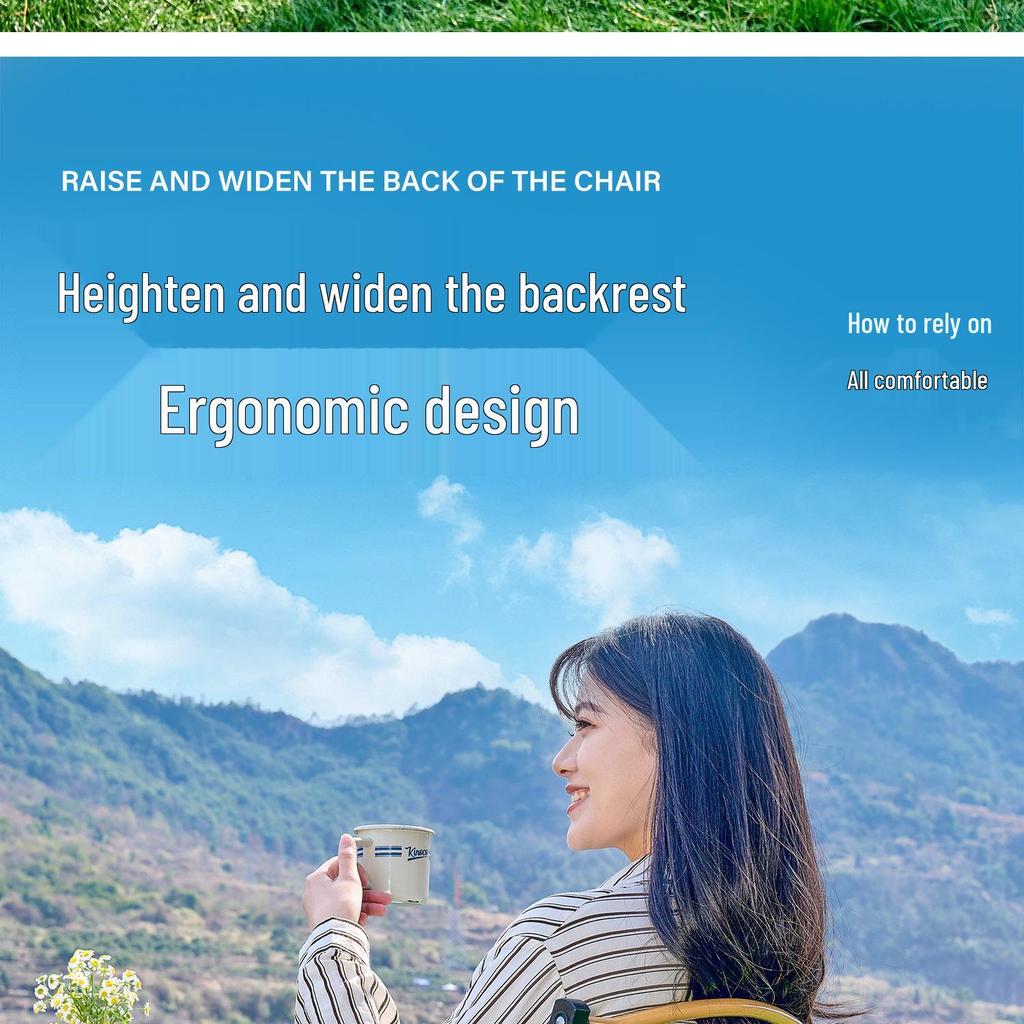 Kermit Outdoor Folding Chair Set: Portable Leisure Fishing & Camping Chair with Table