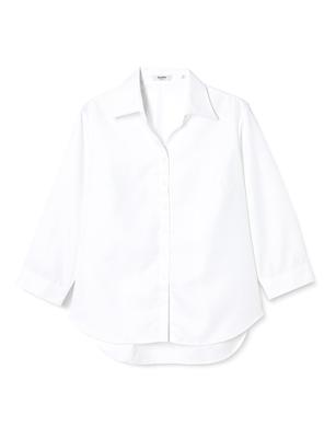 Office Dress Business Dress Open Collar LL To Japanese Size [Atelier Sanrokugo] Shirt, Blouse, Wear, Uniform, Shirt, Shirt, L1-L22, Women's, (3/4