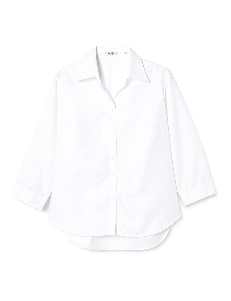 Office Dress Business Dress Open Collar LL To Japanese Size [Atelier Sanrokugo] Shirt, Blouse, Wear, Uniform, Shirt, Shirt, L1-L22, Women's, (3/4