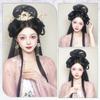 Headdress Chinese Ancient Wig Synthetic Hanfu Wig Headband Integrated Hair Bun
