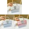 Silk Clutch Bag With Glittering Rhinestones For Evening Party And Wedding Use