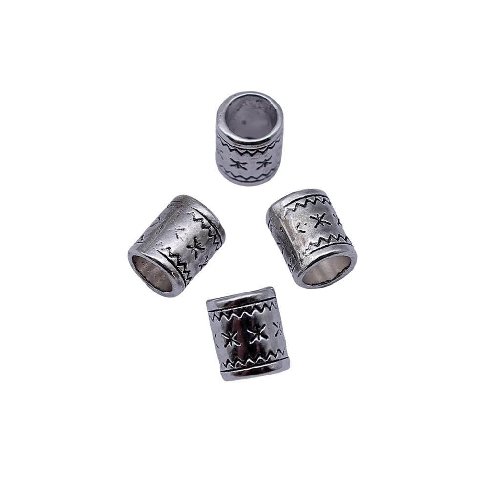 Tribal Pattern Tube Beads Charms Braided Spacer Beading For Jewelry Materials