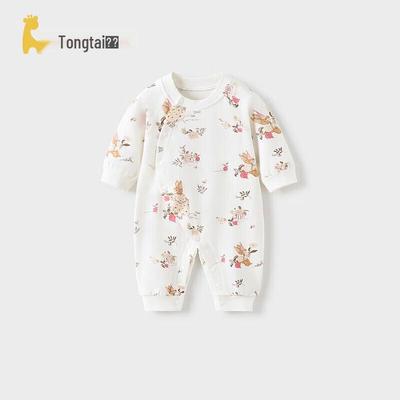 TONGTAI Pure Cotton Long Sleeve Baby Romper Sleepsuit
