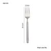 Japanese Snowflake 304 Stainless Steel Matte Cutlery Set: Retro Western Style Steak Knife, Dessert Spoon, Fork.