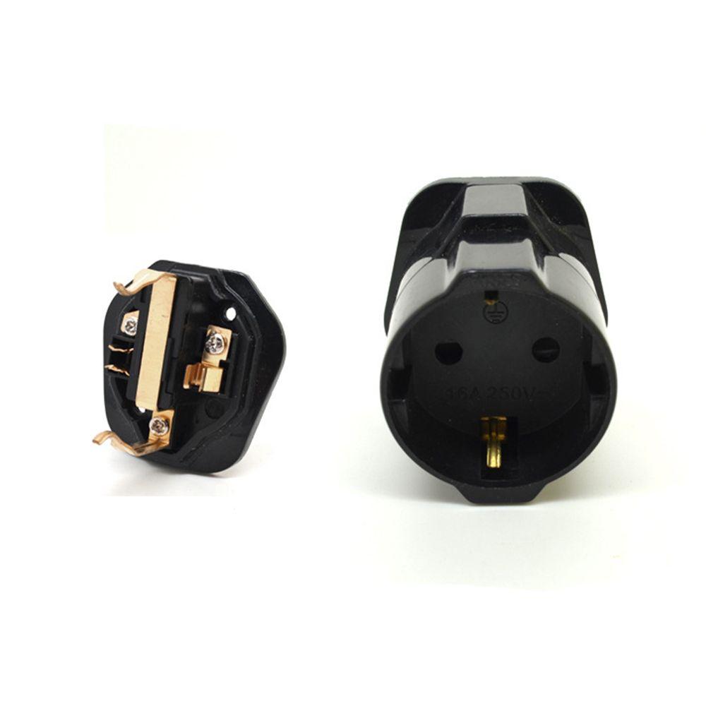 Ny Sikker EU 2-pinners til UK 3-pinners Europeisk Reiseplugg Euroadapter Strømkontakt Adapter Konverter