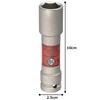 TONE Impact Thin Long Wheel Nut Socket 19mm Hex Size Socket, Type, HP4A-19LN, 12.7mm (1/2") Drive, Red,