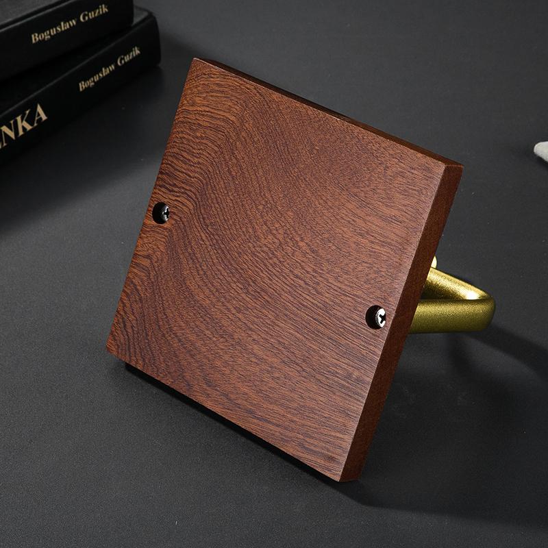 Napkin Holder Wood Table Napkin Holder With Weighted Metal Arm Modern Cocktail Napkin Holder For Home Kitchen Office Restaurant