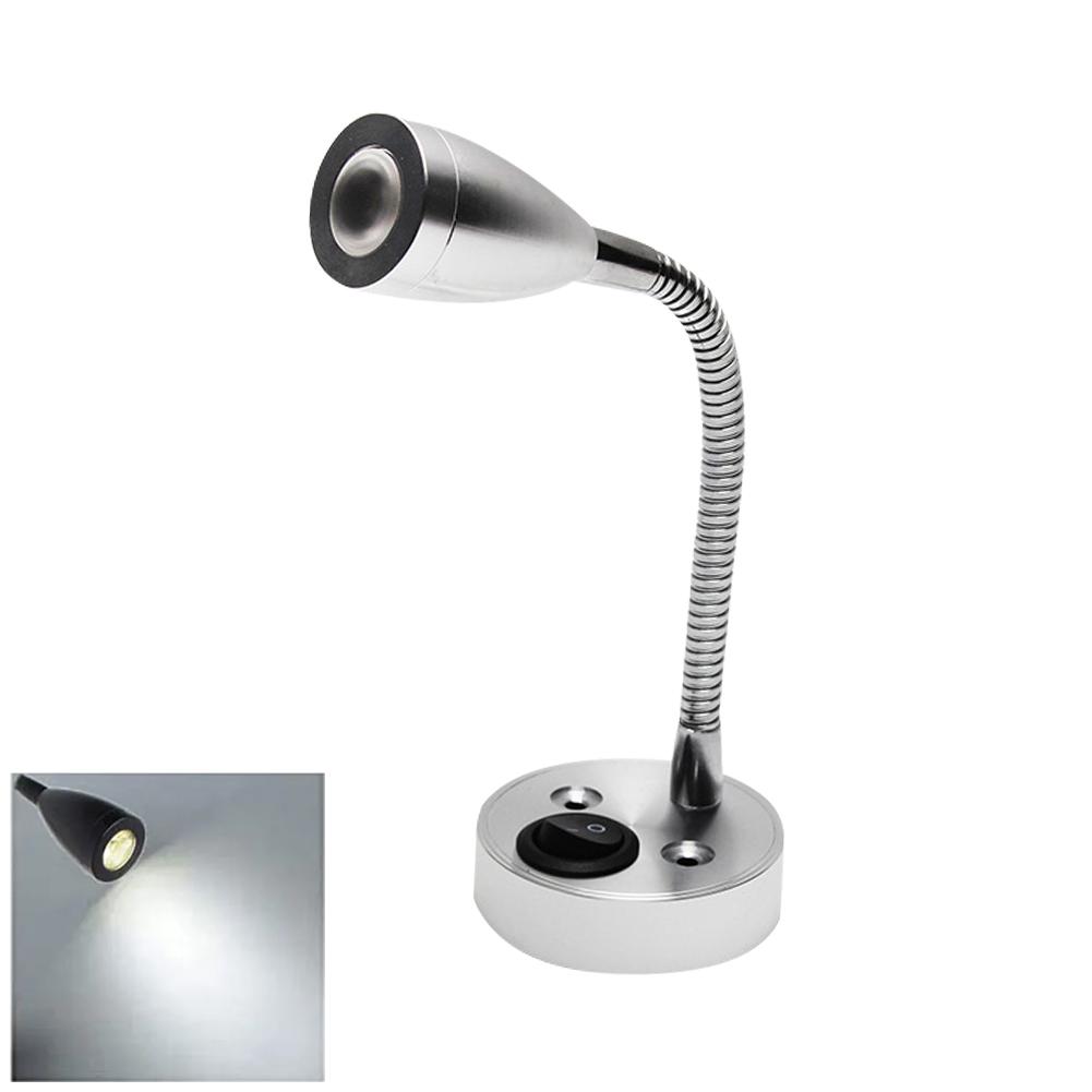 RV Leselicht LED Nachttischlampe Drehbare Universalschlauch-Spotlichter RV Camper Van Bootslampe Innenzubehör
