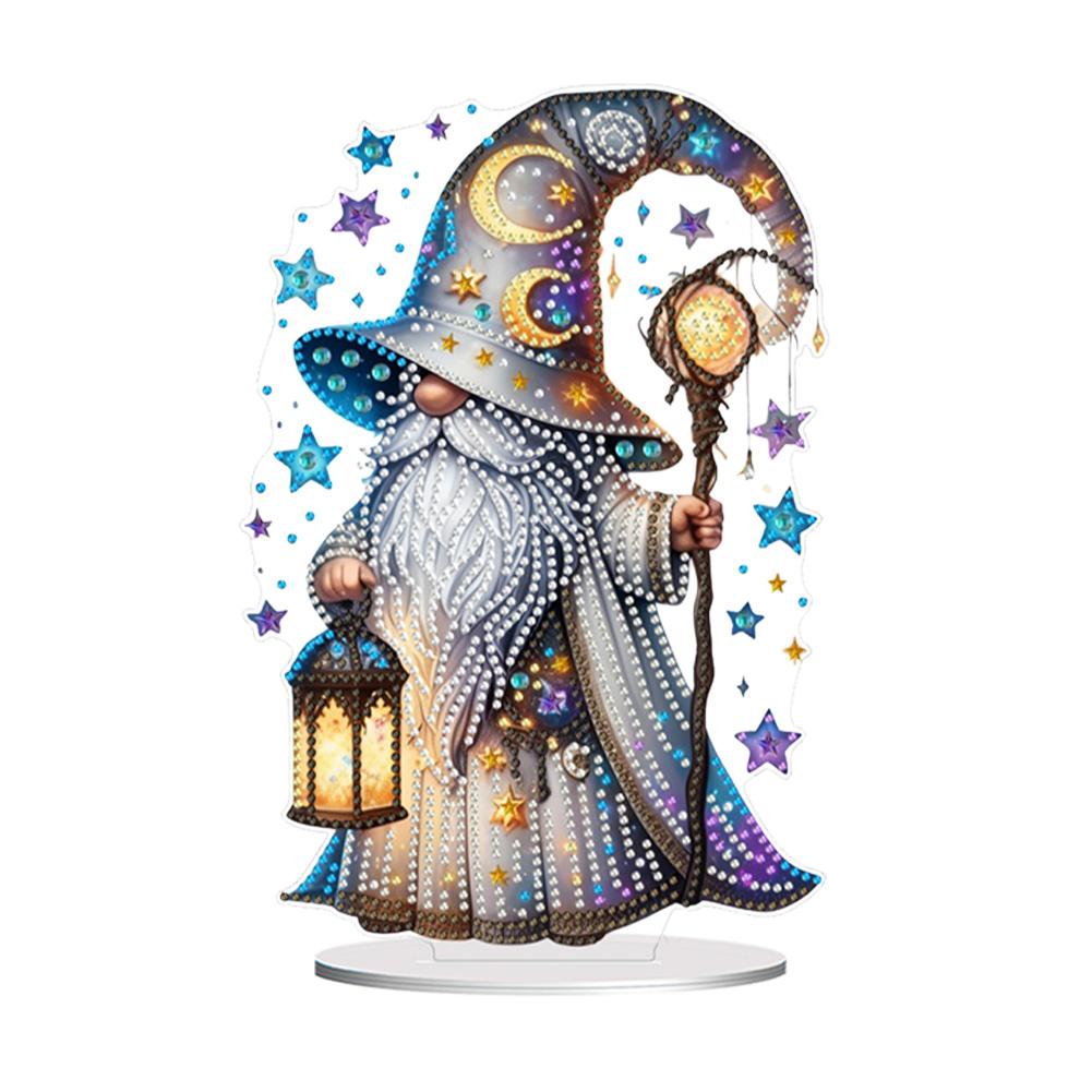 Gnome Table Top Diamond Painting Ornament Kits 5D DIY Diamond Art Tabletop Decorations Diamond Painting Desktop Decorations