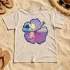 Tropical Hibiscus Flower Palm Tree Sunset Beach Graphic Tees Short Sleeve Soft Cotton Boho Summer Vacation Casual Tops
