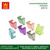 18Pcs/lot 4872 Windshield 3x4x4 Glass Window Building Blocks MOC Accessories Compatible With Bricks Children Toys Gift Box