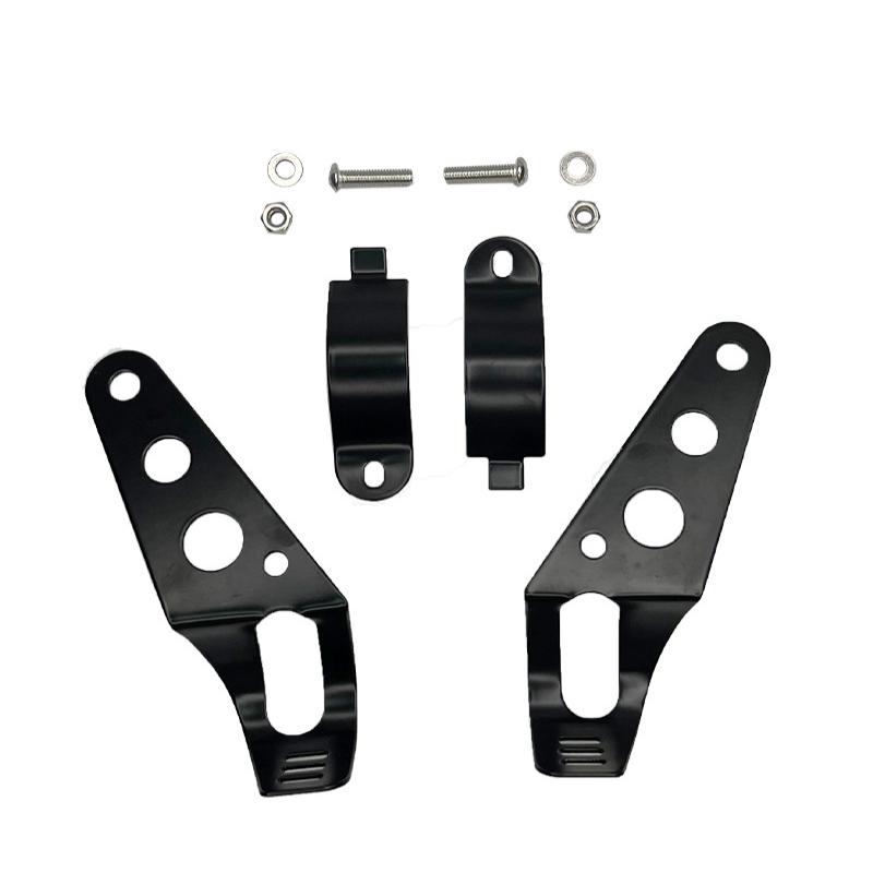 Universal 5.75" 7" Motorcycle Headlight Mount Bracket Fork Ear Chopper Headlamp Holder Clamp Adjustable Motor Fork Mount