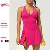 Export Quick-Drying Sexy Slit Sports Dress Fake Two-Piece Yoga Tennis Skirt Outdoor Running Fitness Tennis Skirt