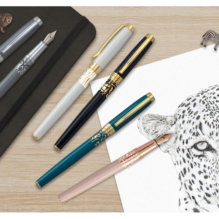 IWI Fountain Pen Extra Fine Safari Owl IWI-9S530FP-88C Silver Metallic Lacquer