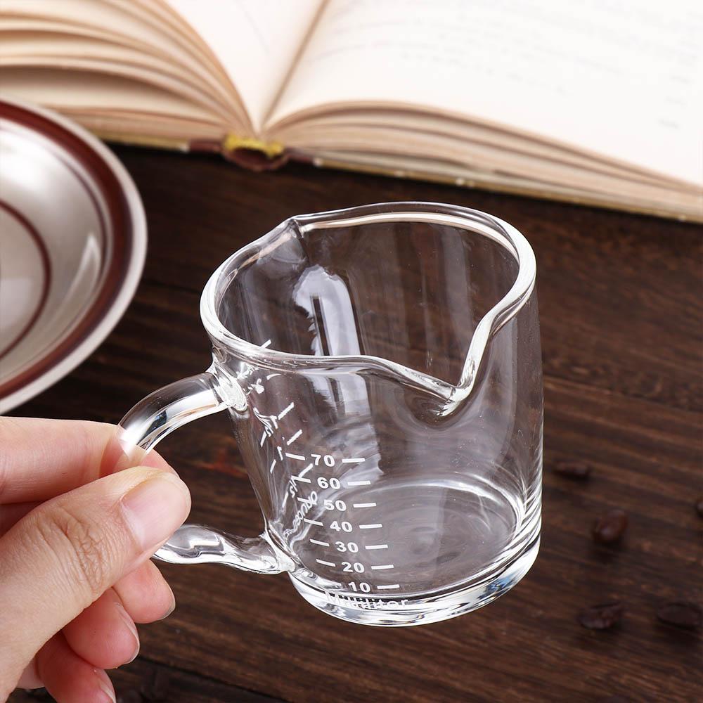 Heat-resistant For Espresso Coffee With Scale Glass Milk Ounce Cup Coffeware Measuring Cup Jigger