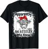 Apparently I Have An Attitude Who Knew Bleached Highland Cow Gift Unisex T-Shirt
