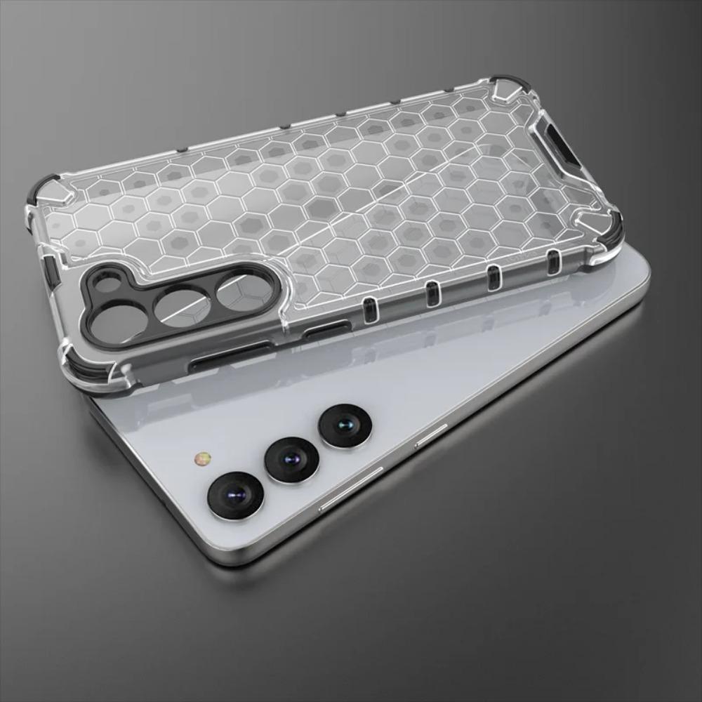 2 In1 Full Protection Shockproof Phone Case For Samsung Galaxy S24 S23 S22 S21 Ultra S24Plus S23FE Translucent Hard Armor Cover