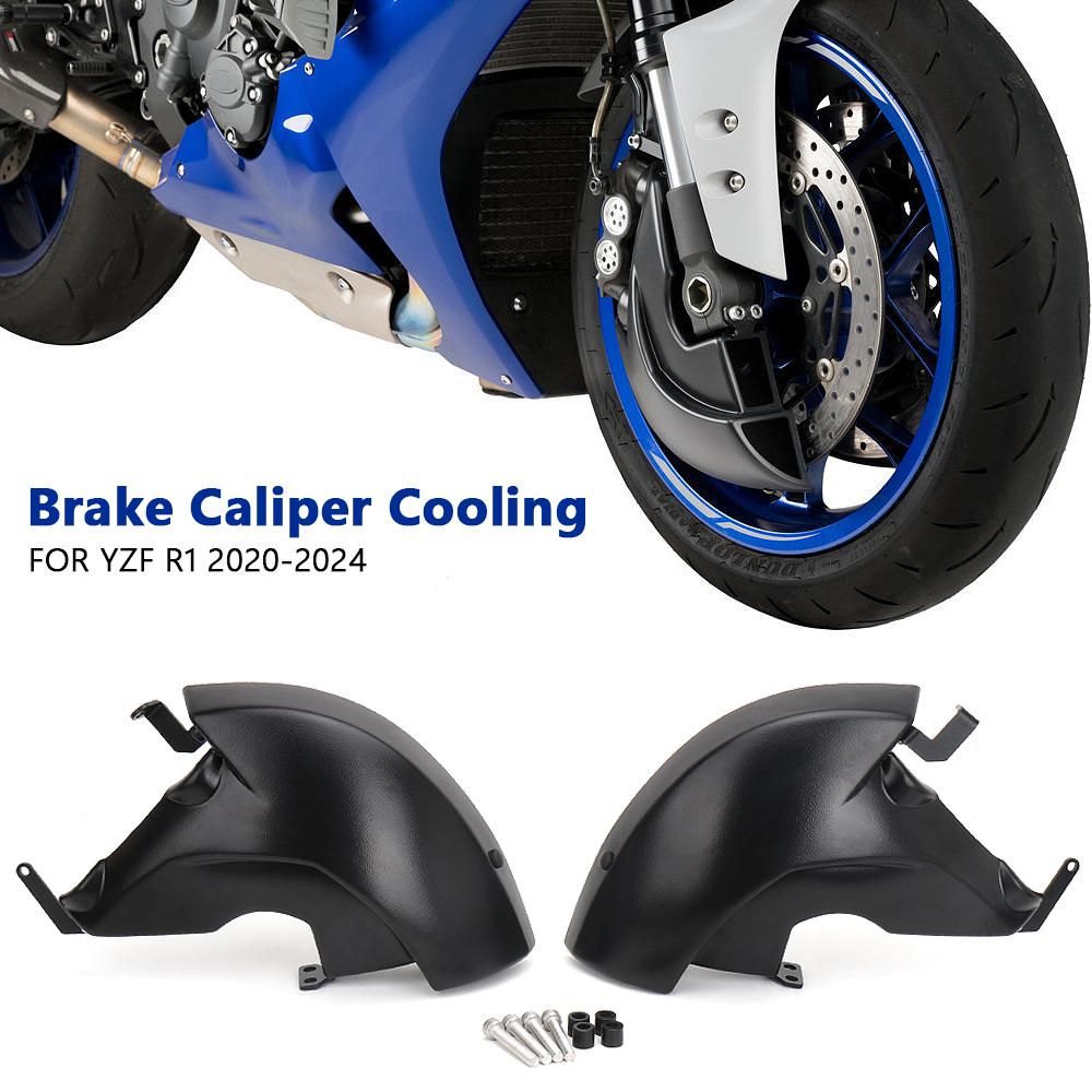 Motorcycle Accessories Brake Caliper Air Cooling Ducts Cooler Guard For YAMAHA YZF R1 YZF-R1 2020 2021 2022 2023 2024
