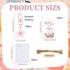 Flowers Keychain Gift Set Colorful Floral Keyring Backpacks Handbag Pendant Car Keychain Bag Charm Decorations for Guest M68E