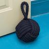 Weighted Door Stopper Heavy Sand Filled Door Stop with Handle Home Office Indoor Decorative Handmade Cotton Rope Ball Floor Doorstop