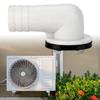 Right-angel Conditioner Drain Outlet Connector Overflow Joints Water Pipe Drain Fittings Conditioning Drainage Tool