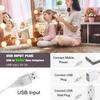 Hollywood 3-Color USB Makeup Mirror Light for Bathroom & Beauty Table