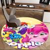 Popple Characters,Popple Friends Chair Mat Round Rug Office Carpet, Non Slip, Suitable for Living Rooms, Bedrooms,Decor1205758a