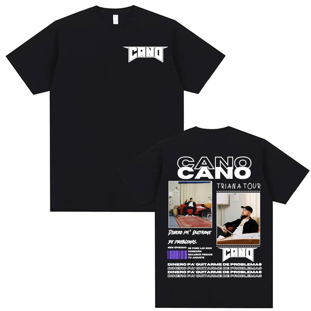 Rap Singer Cano Triana Tour Album 2025 Mens  Womens Printed Tshirt Harajuku Hiphop Street Tshirt Casual Pure Cotton Tshirt