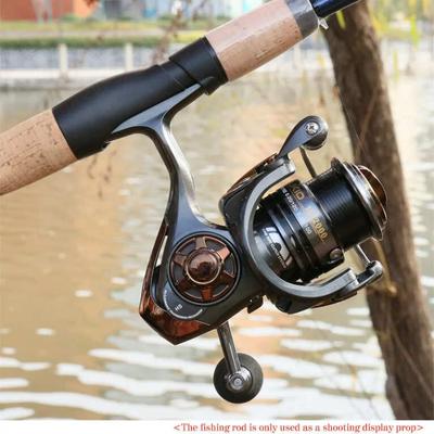 Angelrolle der Serie 2000, 3000 und 5000, 7.1:1 6,7:1 flache Spule Vollmetall Max Drag 18lb Aluminium Spule Fisch Alarm Spinning Reel