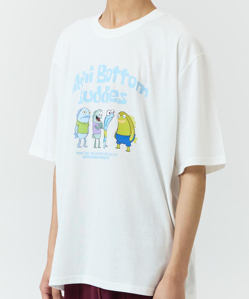 Daenkkomma Spongebob Bikini City Residents Graphic Short Sleeve T-Shirt (Limited Edition)