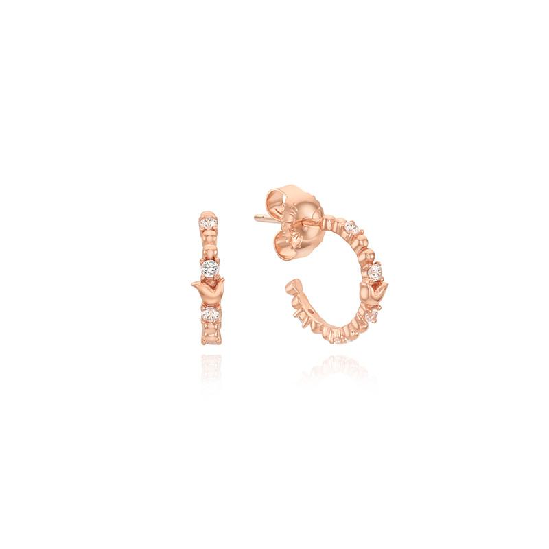 Tirrlirr Galaxy Horse Hoop Silver Pink Earrings Tessvp13980S