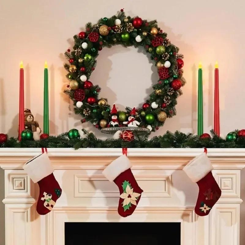 LED Long Stick Flameless Candle Light Imitation Tea Light for Christmas Wedding Party Indoor Outdoor Scene Decor