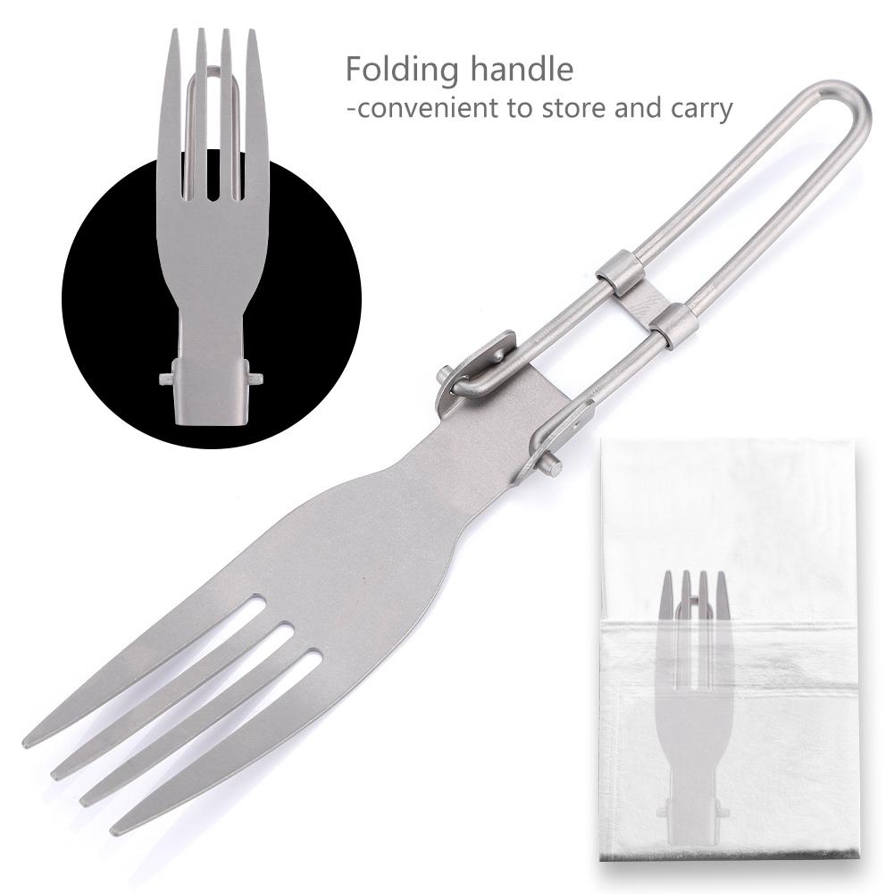 Portable Folding Forks Outdoor Camping Cutlery Travel Tableware(Fork)