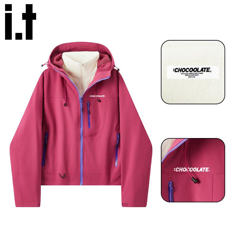 :CHOCOOLATE Women s Windproof Hooded Outdoor Jacket L