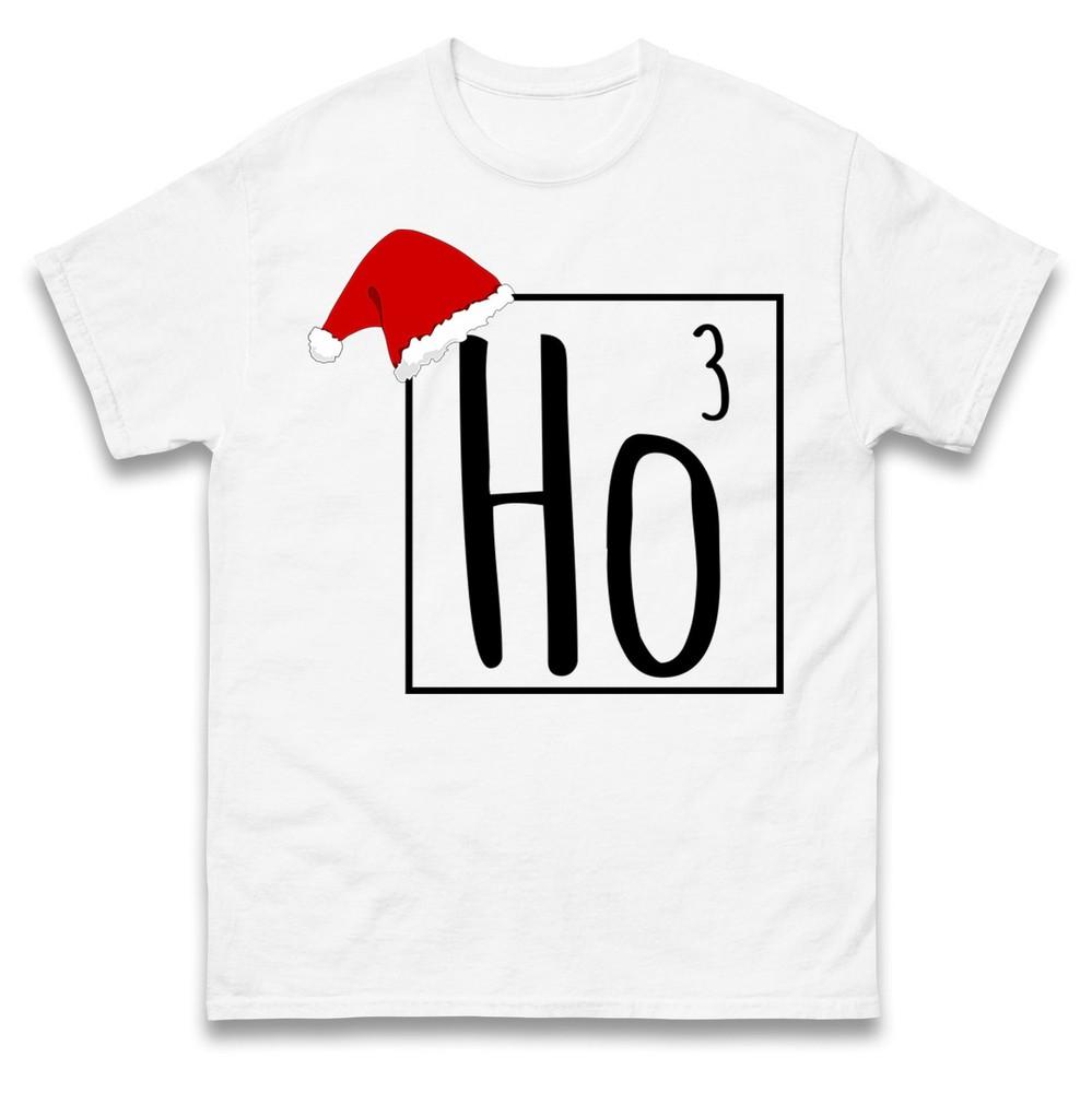 Ho Ho Ho Christmas T Shirt Christmas Festive Tee Top Santa Cap Ho Ho Ho Gift Tee
