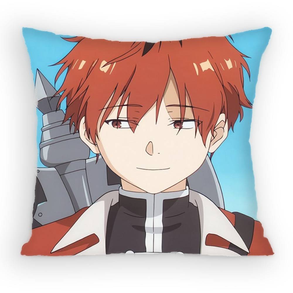 Stark Anime Frieren Pillow Case Sofa Living Room for Bedroom car Headboard Backrest Cushion Square Cushion Nap Time