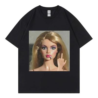 Disgusting Doll Face Funny Meme Graphic T Shirts Unisex Women High Street Fashion Trend Tshirt Summer Casual Losoe Cotton Tshirts