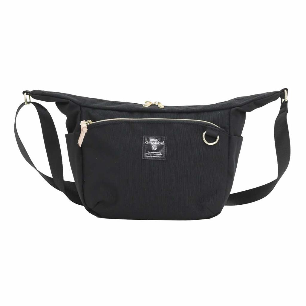 Anello Grande MART Shoulder Bag, A5 Size, Double-Sided Water-Repellent, Lightweight, 10 Pockets