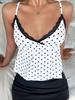 2026 Trendy European Lace-Trim Polka Dot Camisole - Spring Spicy Girl Print