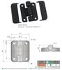 SK2-N166 Adjustable Torque Hinge/Friction Hinge Long Cycle Hinge for Industrial Cabinet Doors Packed