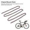 9 Speed Colorful Ultralight Bicycle Chain MTB Road Bike Manganese Steel Electroplate Chain