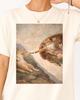 Renaissance Cat Creation Shirt and Kids Tshirt Vintage Art Cat Parody Comfort Colors Tee Museum Aesthetic Cat Lover Gift Crop Top Tank