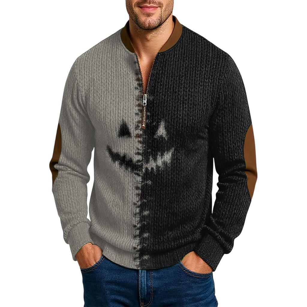 Men'S Outdoor Zipper Long Sleeved Sportswear Casual Sweatshirt