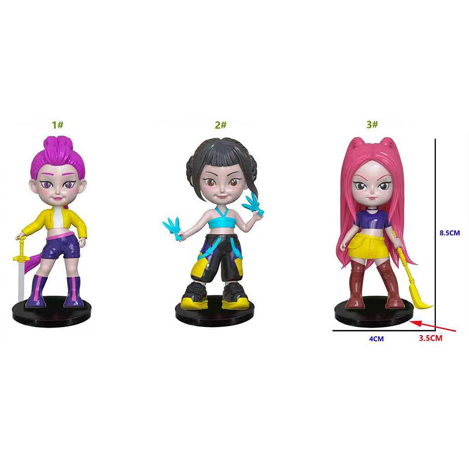 7-9pcs/Set Kpop Demon Hunters Anime Figure Toys Cute PVC Movable Joints Action Figure Model Dolls Kids Birthday Decoration Gift