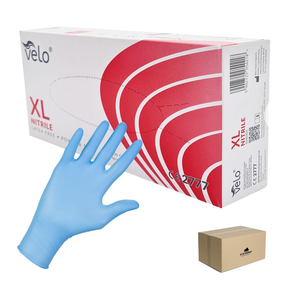 Nitrile Gloves Blue Velo 100 Pieces Carton 10 Pack