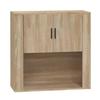816587 vidaXL Wall Cabinet Sonoma Oak 80x33x80 Cm Engineered Wood