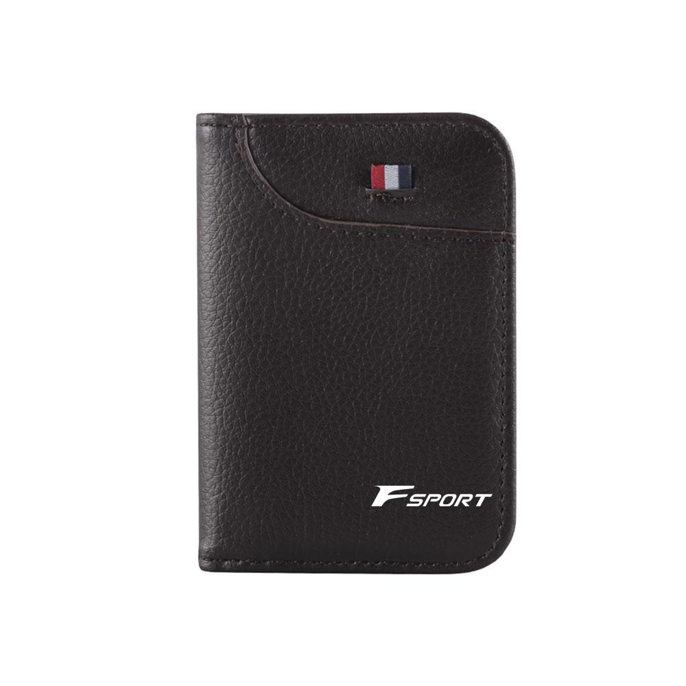 Auto Fuel Card ID Card Storage Bag Card Holder Wallet High-End Leather Men Gift For LEXUS ES 300H ES300H ES350 RX GX LS LX IS GS